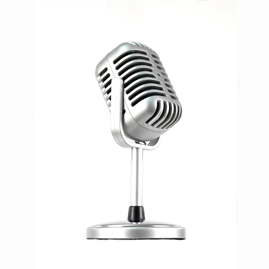 Picture of a studio microphone